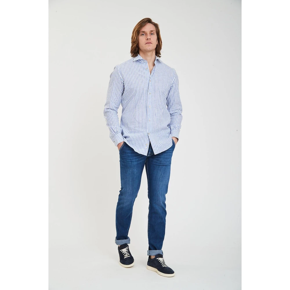 Mazzarelli Casual Shirts Multicolor Heren