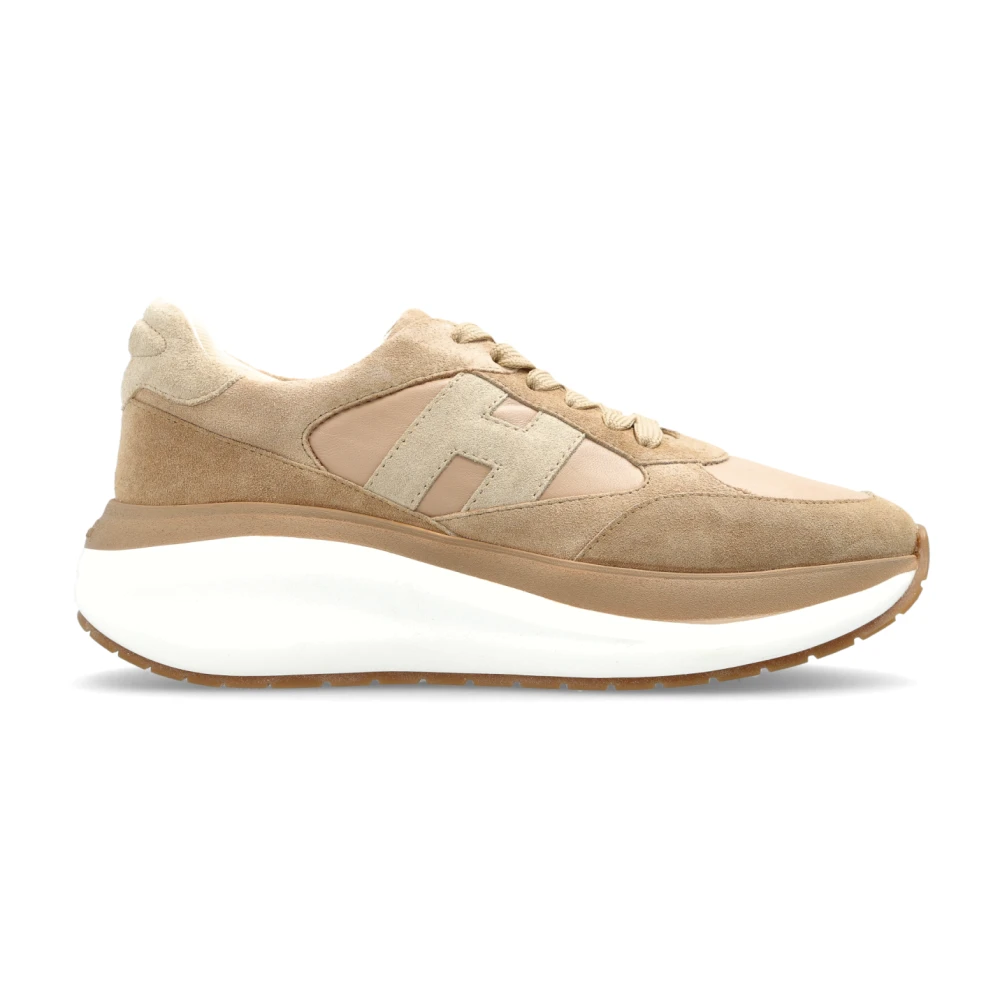 Hogan Women's Beige Sneakers, 6 Uk, Maxi I Active Trainers