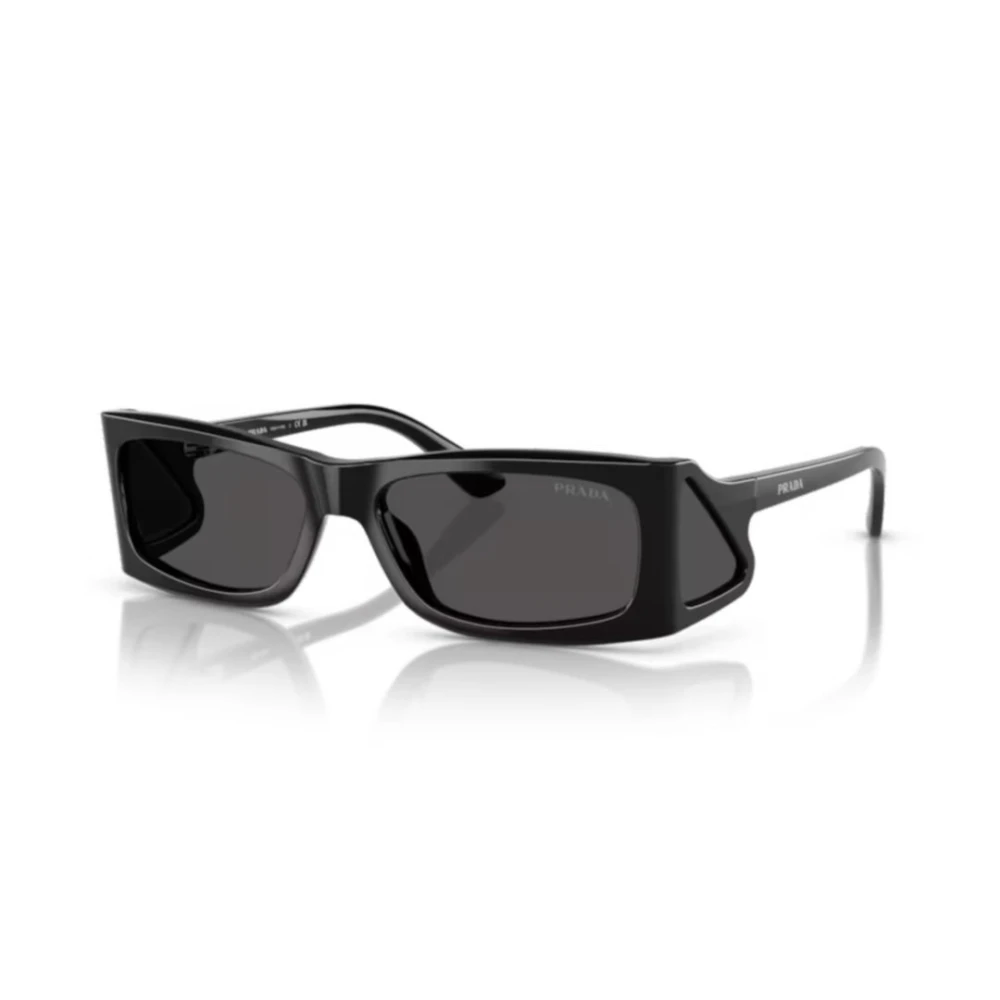 Prada Man Sunglass PR B03S - Frame color: Black, Lens color: Dark Grey - Image 3