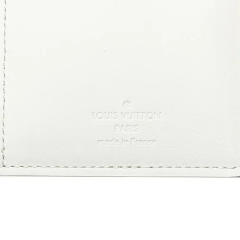 Louis Vuitton Vintage Pre-owned Leather wallets White Dames