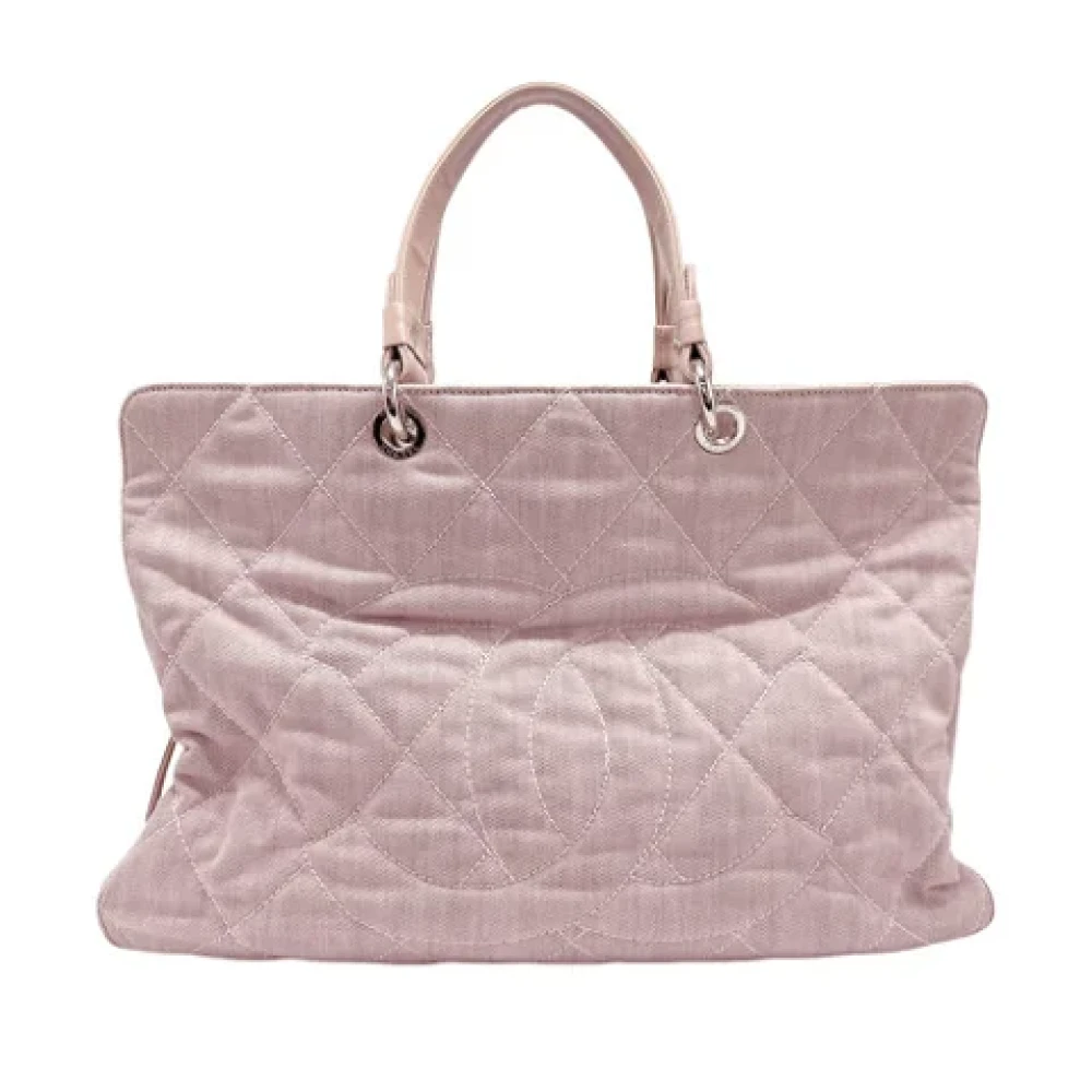 Chanel Vintage Pre-owned Canvas handbags Pink Dames