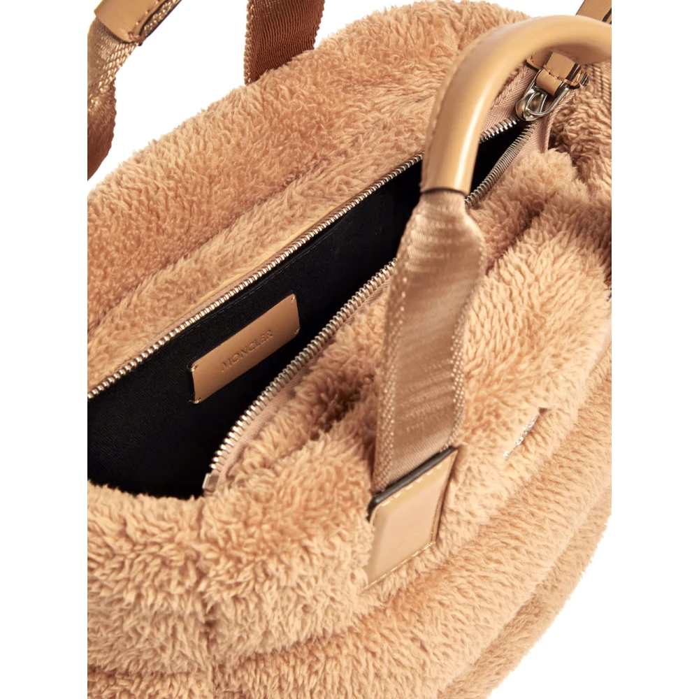 Moncler Stijlvolle Tote Tas in Zwart Beige Dames