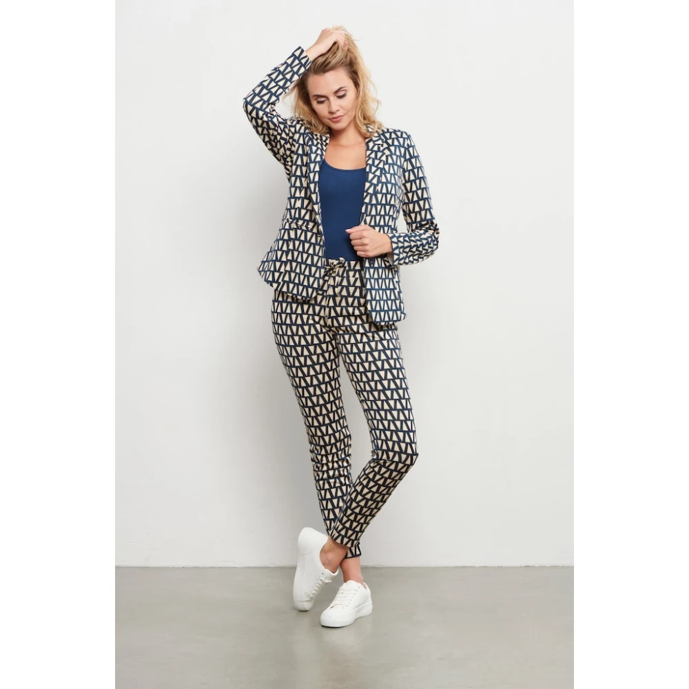 &Co Woman Slim Fit Broek Blue Dames