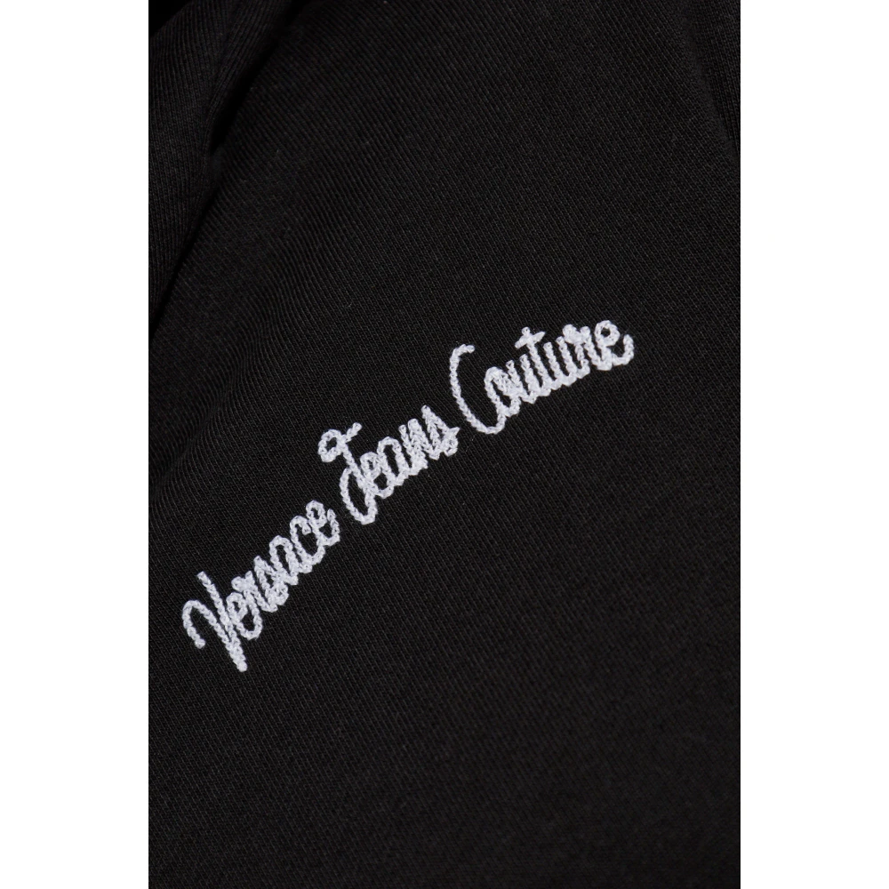 Versace Jeans Couture Korte hoodie Black Dames