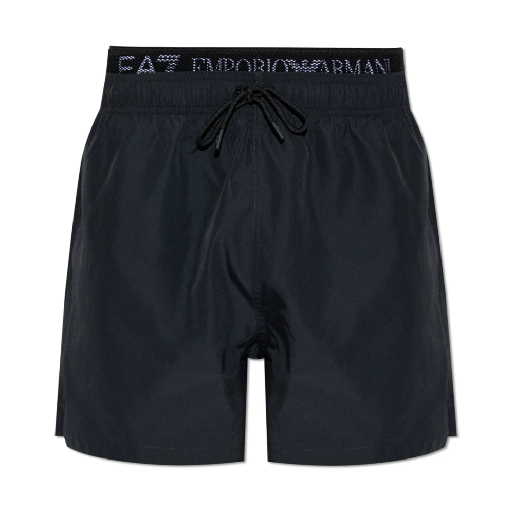 Emporio Armani Ea7 Herren Schwarz Bademode, K, Mgröße: