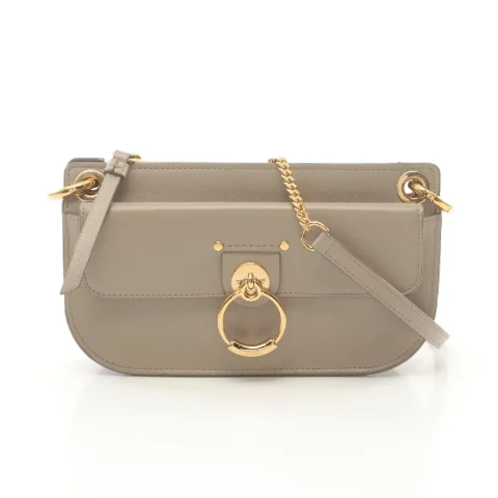 Chloé Pre-owned Leather shoulder-bags Beige Dames