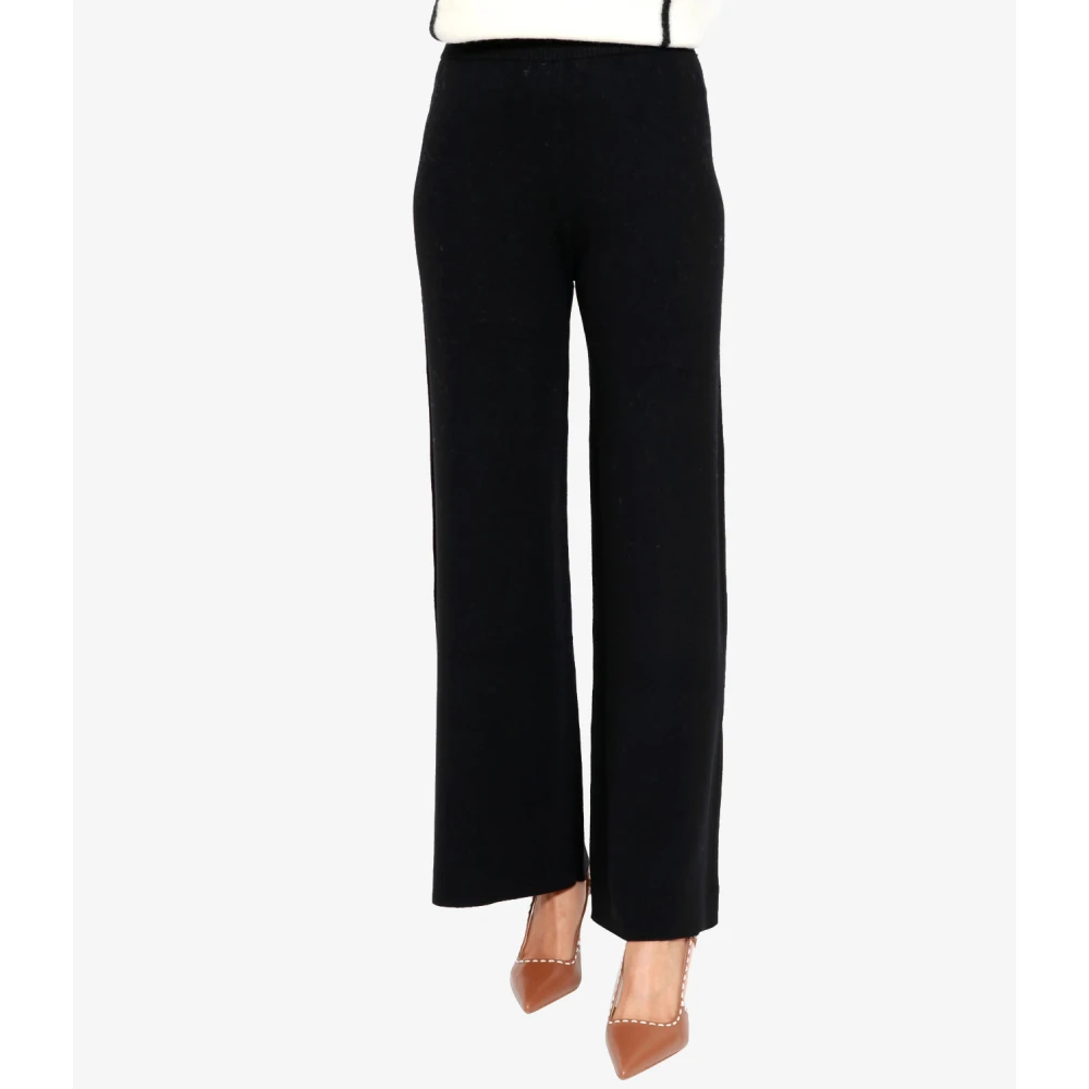 Pennyblack Wol Kasjmier Gebreide Broek Black Dames