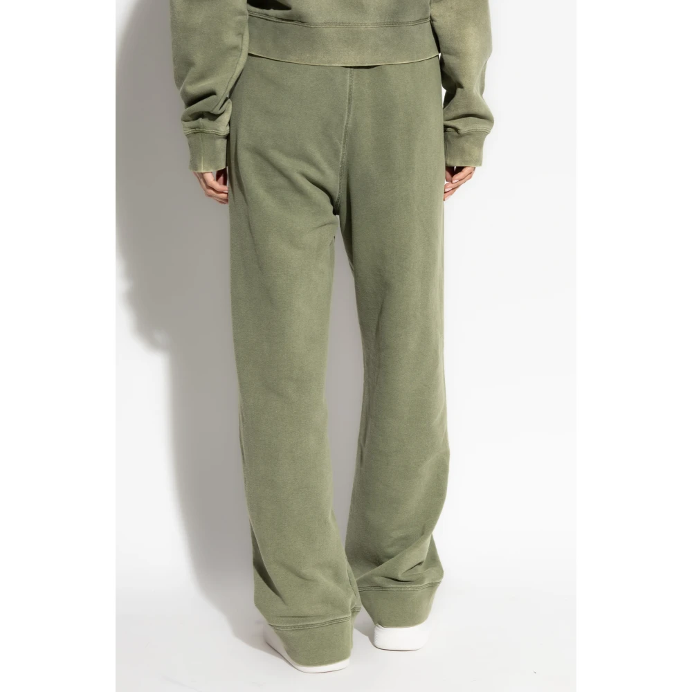 Dsquared2 Sweatpants met wijde pijpen Green Dames