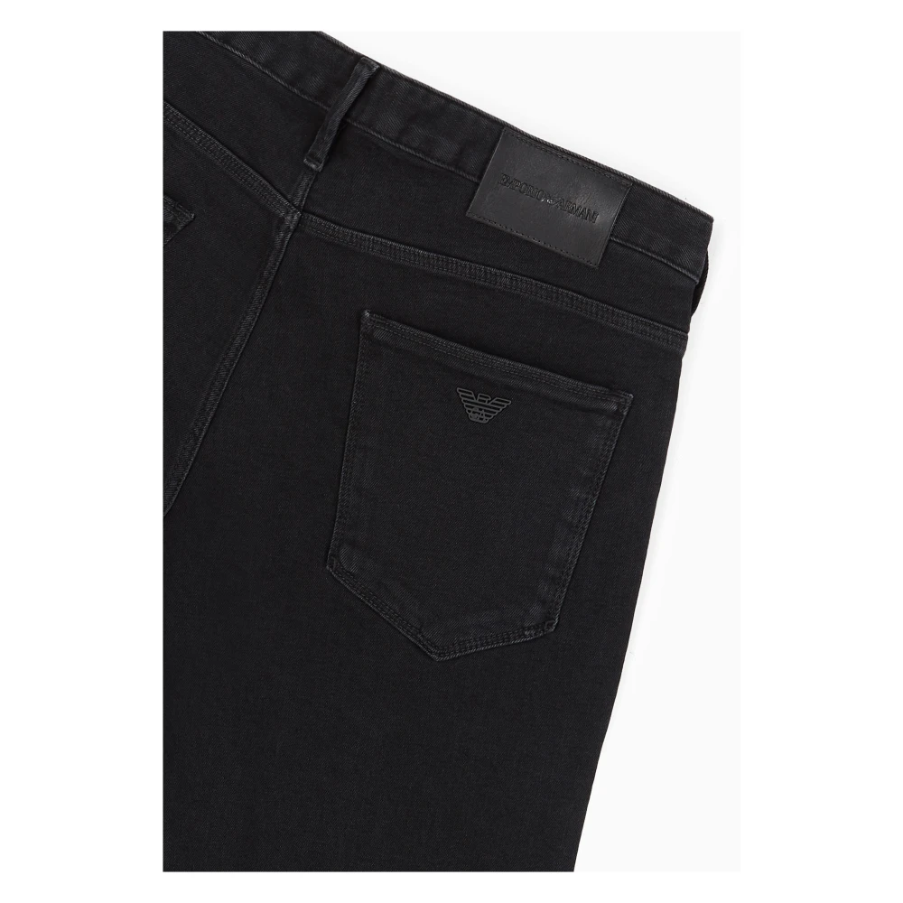 Emporio Armani Zwarte Jeans voor Stijlvolle Look Black Heren