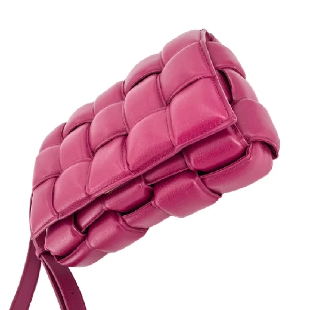 Bottega Veneta Vintage Pre-owned Leather handbags Purple Dames