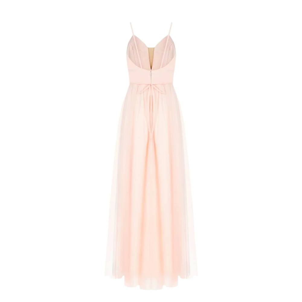 RINASCIMENTO Effen Maxi-jurk met Juweeldetails Pink Dames