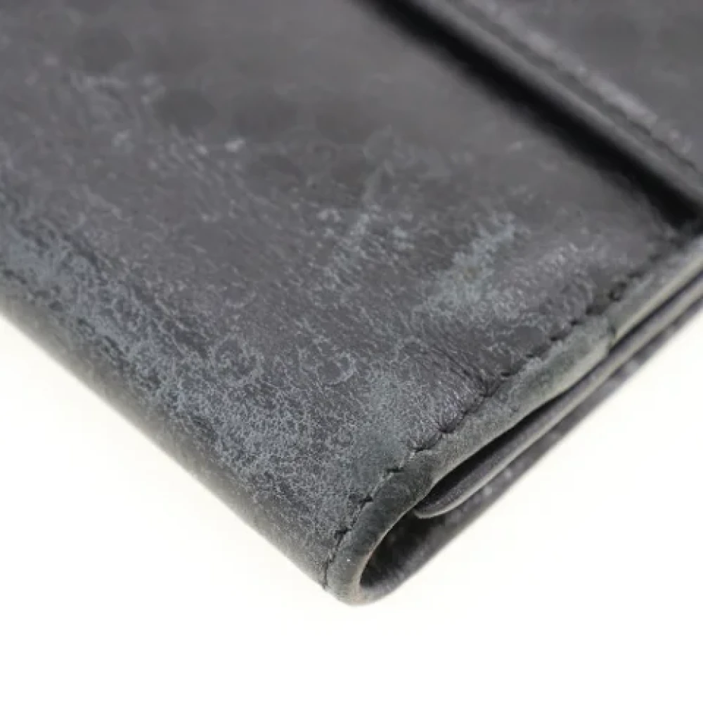 Gucci Vintage Pre-owned Leather wallets Black Dames