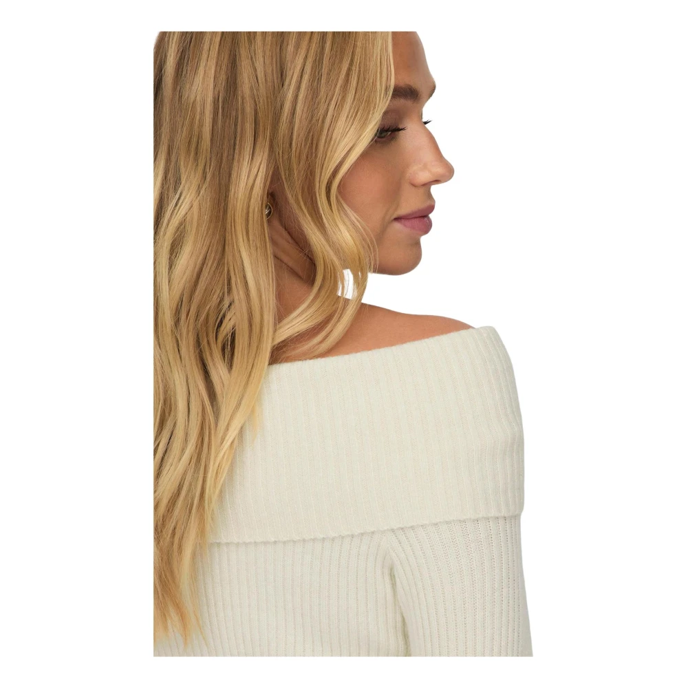 Only Witte Trui met Lange Mouwen White Dames