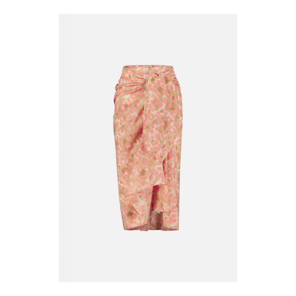 Fabienne Chapot Roze Cheetah Sarong Rok Multicolor Dames