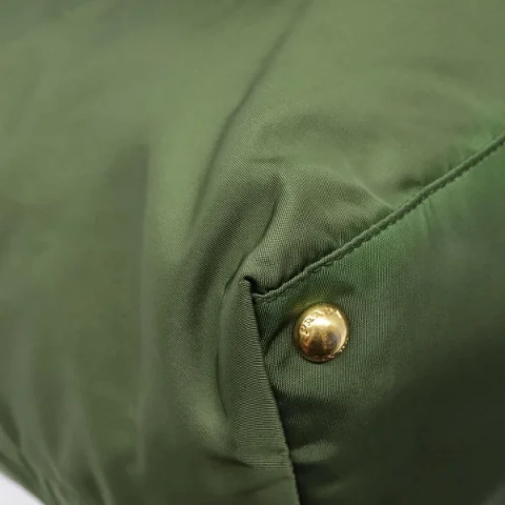 Prada Vintage Pre-owned Nylon prada-bags Green Dames