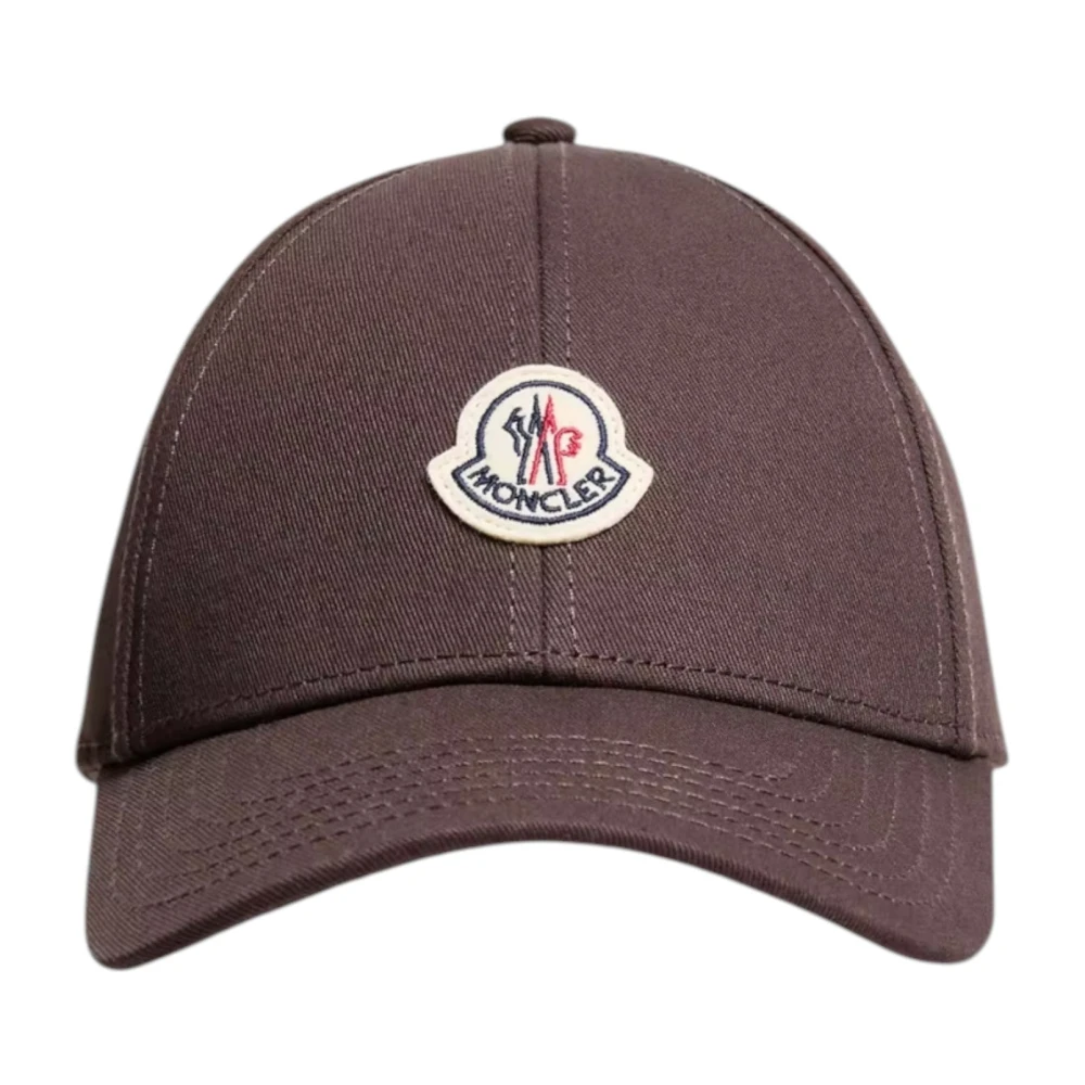Moncler - Baseball-Cap Aus Baumwollgabardine - Accessories - Herren - Braun - One Size - Bild 6