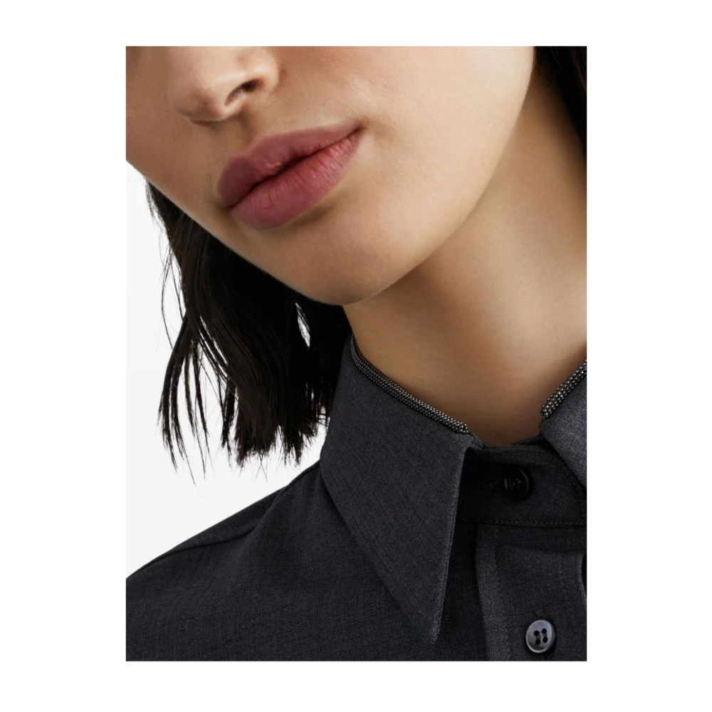 BRUNELLO CUCINELLI Stijlvolle Damesoverhemden Collectie Gray Dames