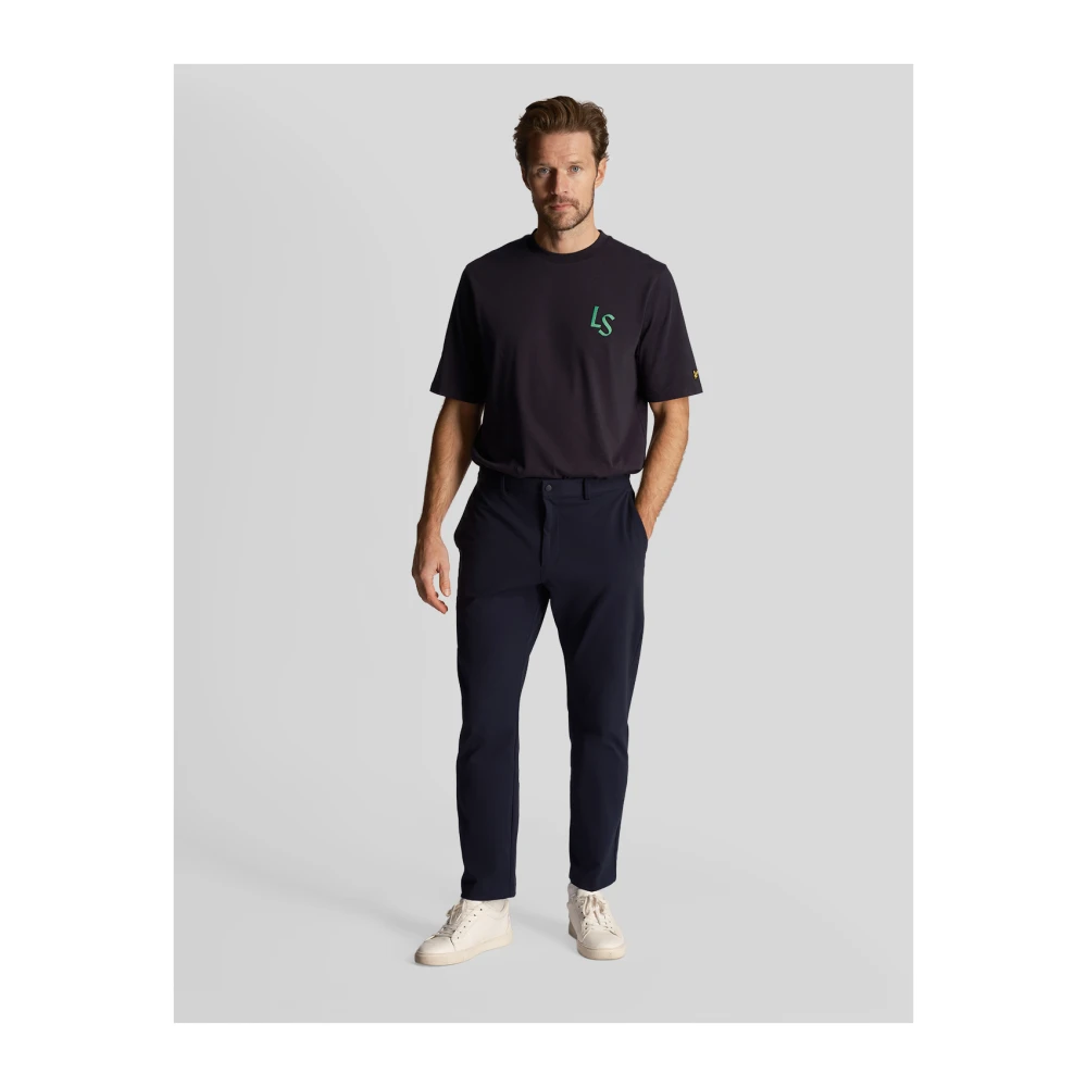 Lyle & Scott Logo T-Shirt Blue Heren