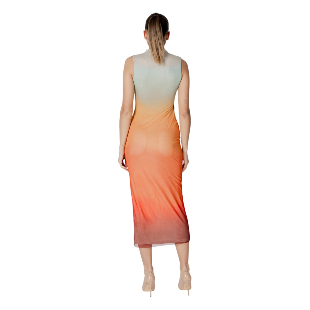 Desigual Lange Jurken Collectie Polyester Elastaan Multicolor Dames