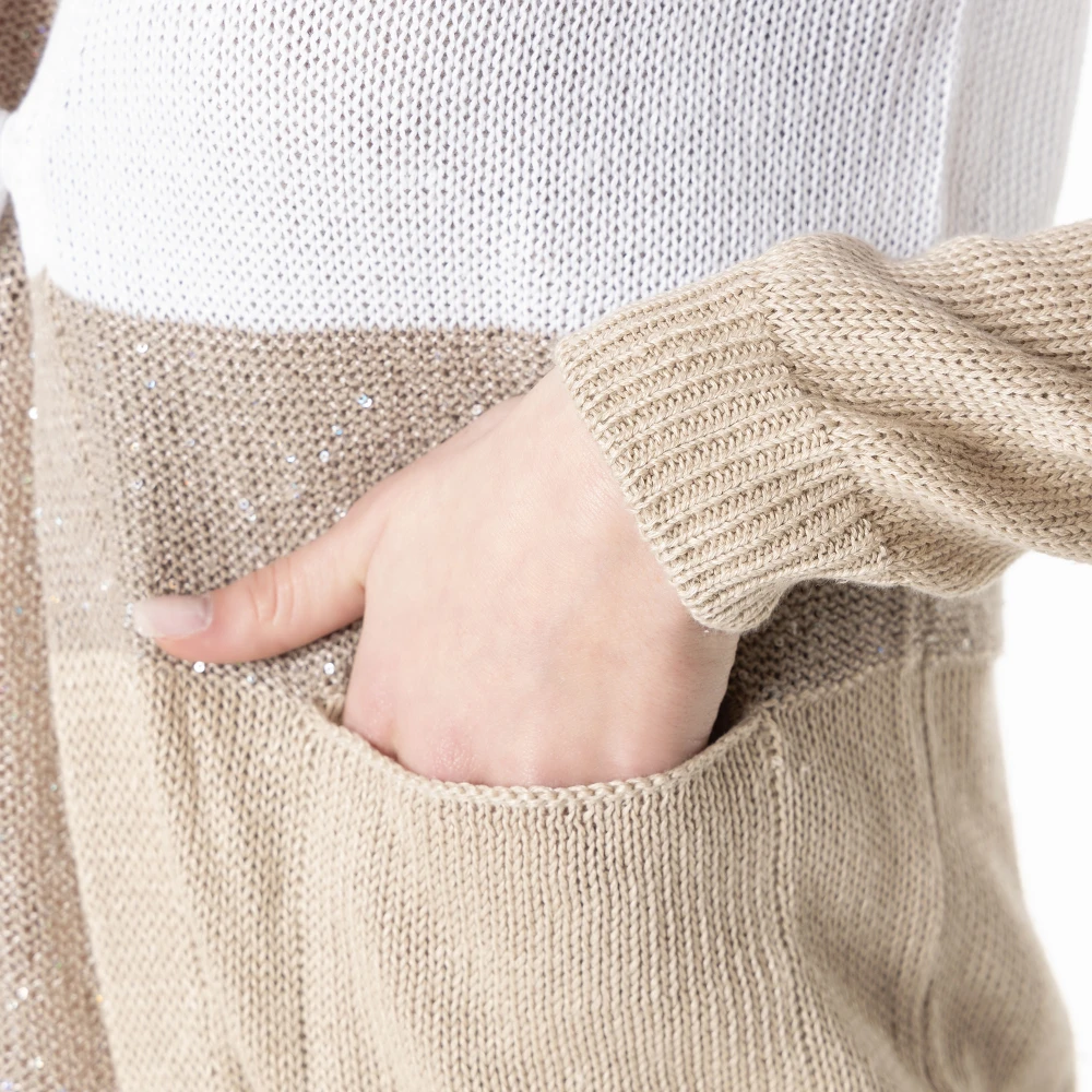 Le Tricot Perugia Cardigan Beige Dames
