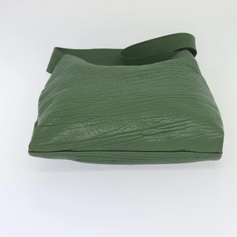 Prada Vintage Pre-owned Leather prada-bags Green Dames