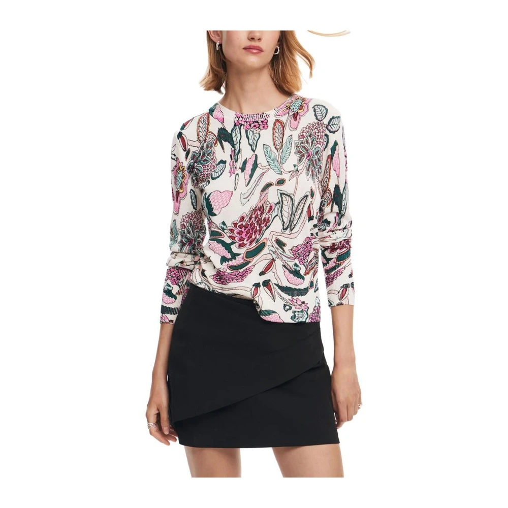 Desigual Gebreide top in viscosemix Multicolor Dames