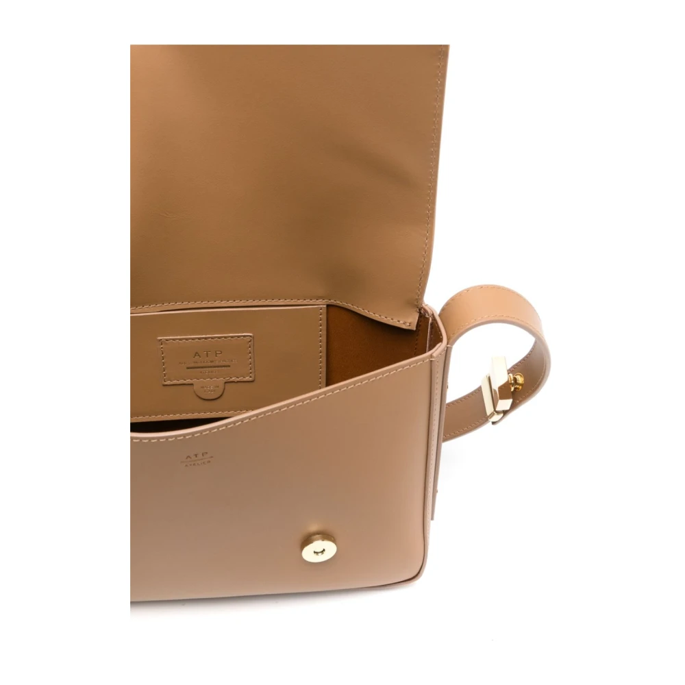 ATP Atelier Beige Leren Schoudertas Beige Dames