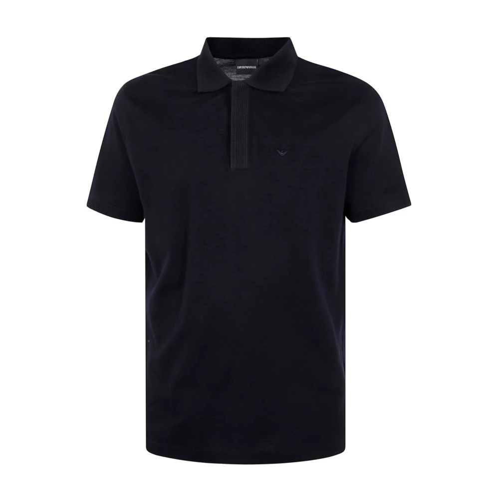 Emporio Armani Blauwe T-shirts en Polos met Logo Blue Heren
