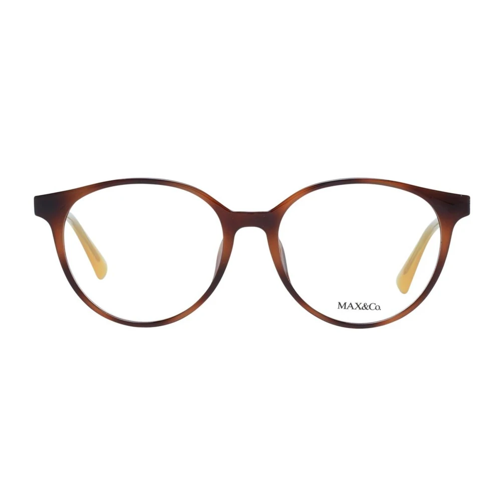 Max & Co Bruine Ronde Plastic Optische Frames Brown Dames