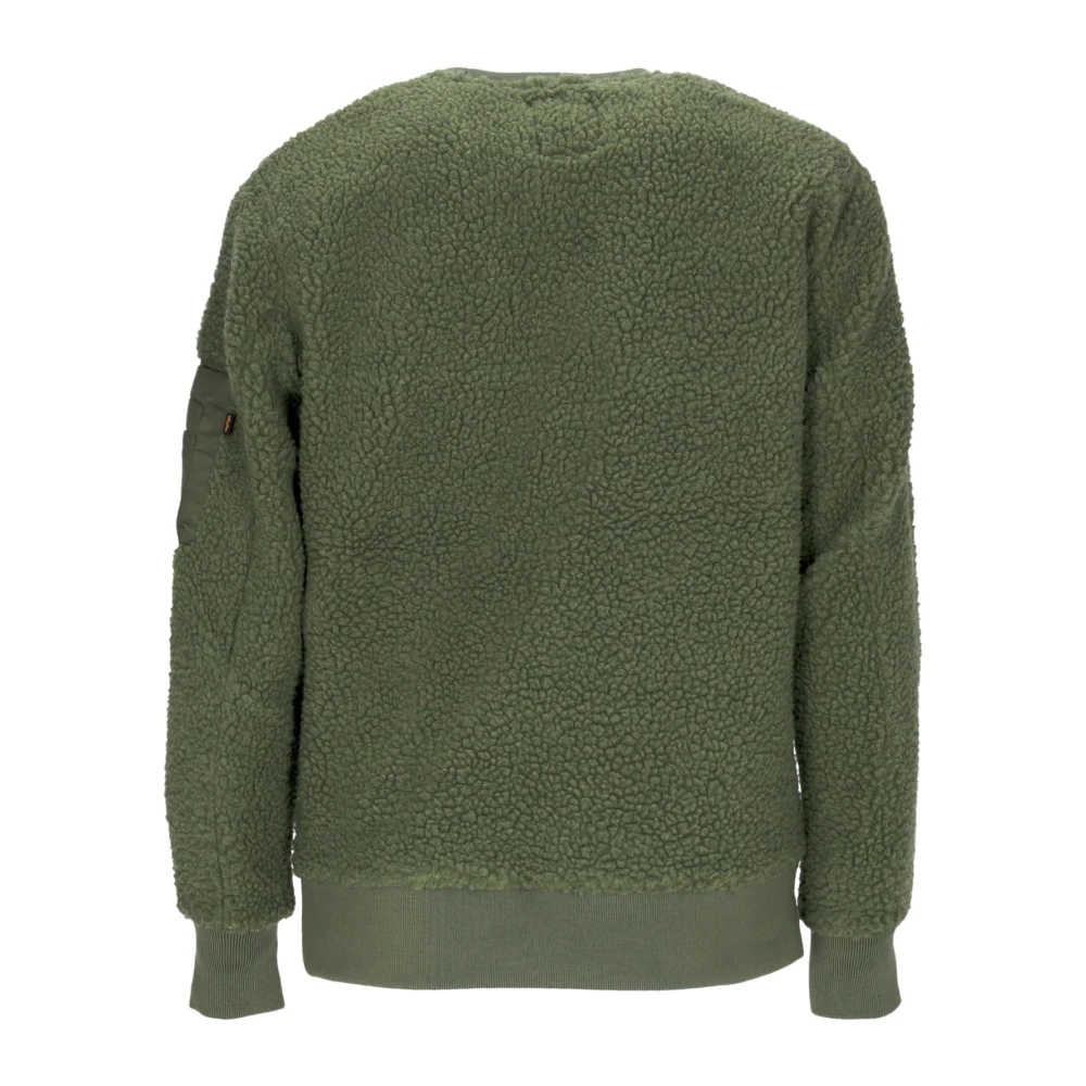 alpha industries Sherpa Crewneck Sweatshirt Salie Groen Green Heren