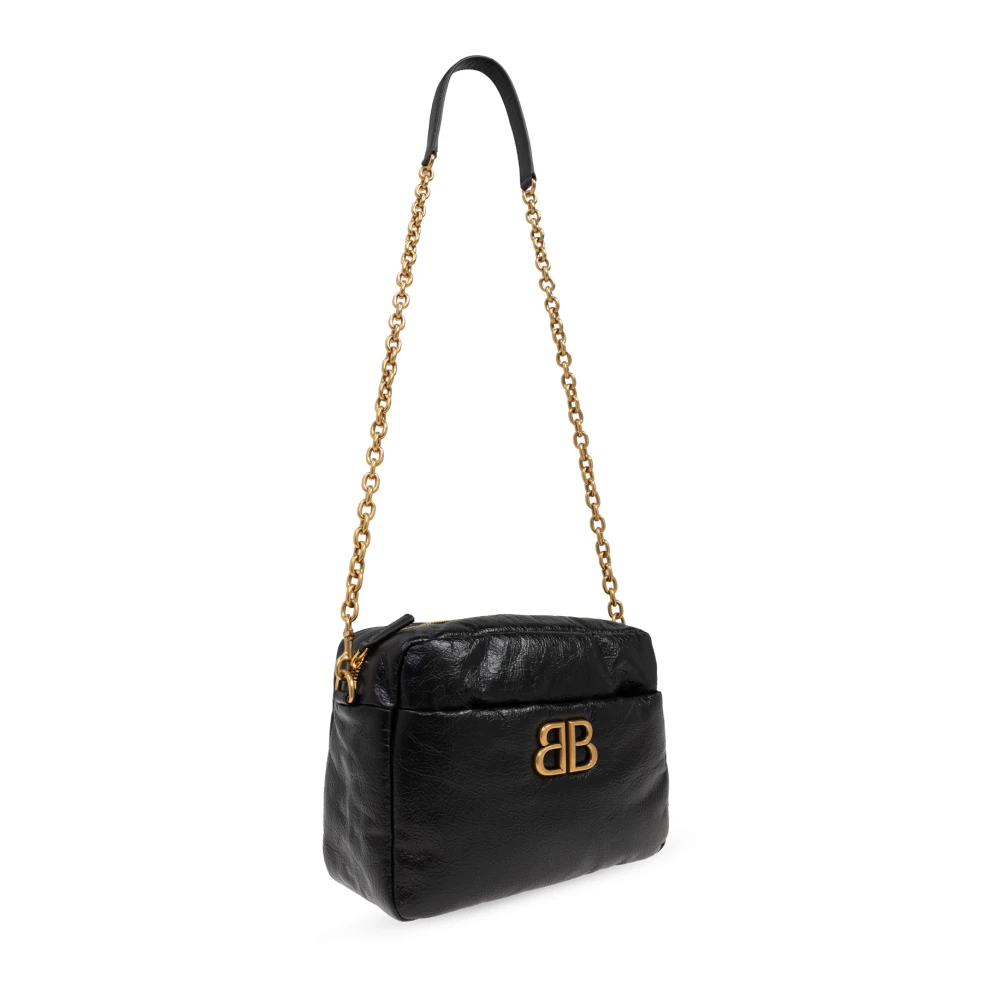 Balenciaga Schoudertas Monaco Klein Black Dames