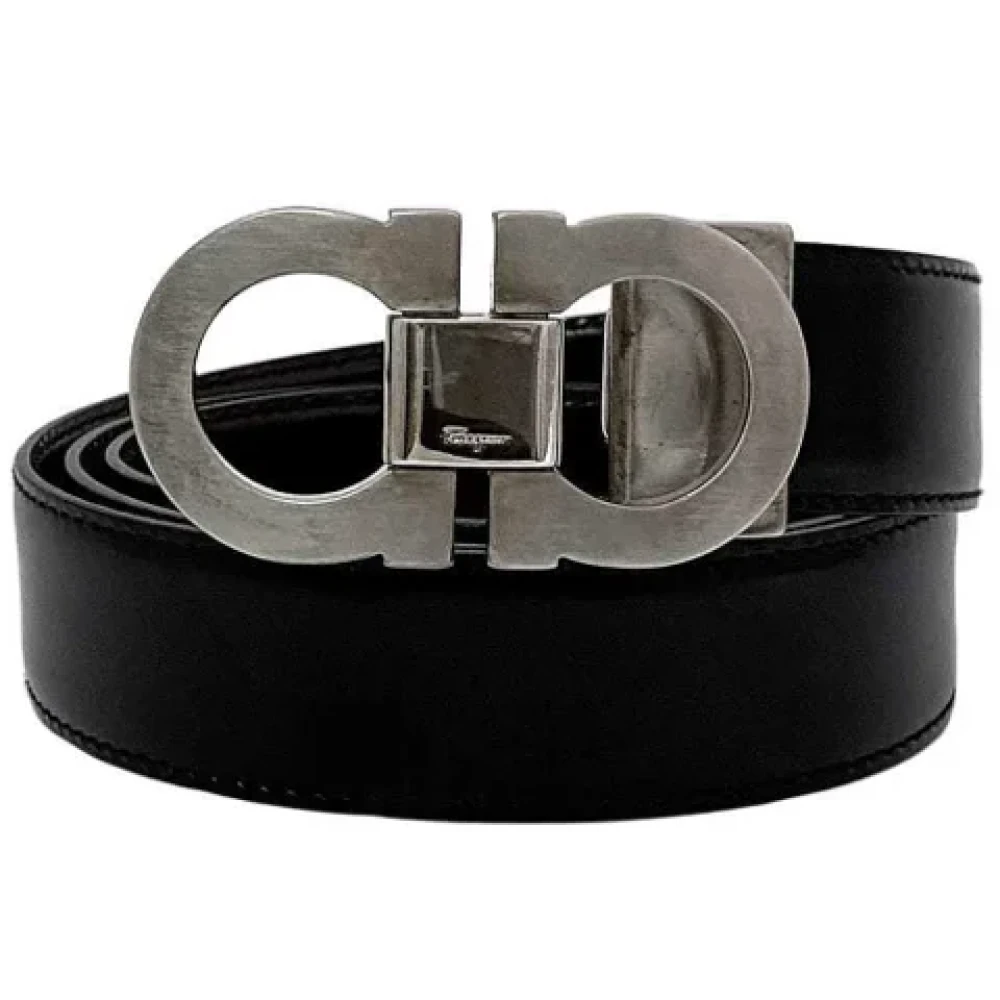 Salvatore Ferragamo Pre-owned Leather belts Black Dames