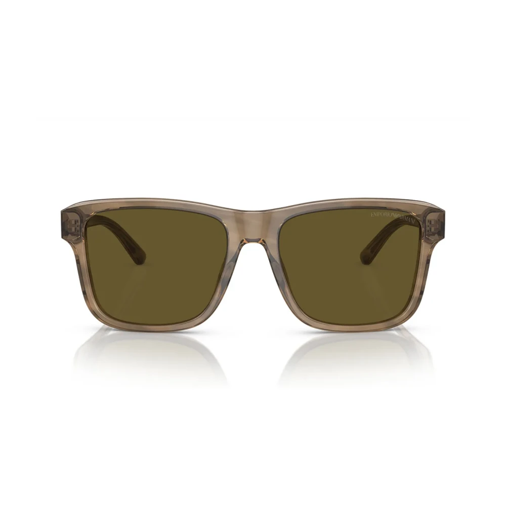 Emporio Armani Unisex Verde Trasparente Cuscino Occhiali Da Sole Marrone