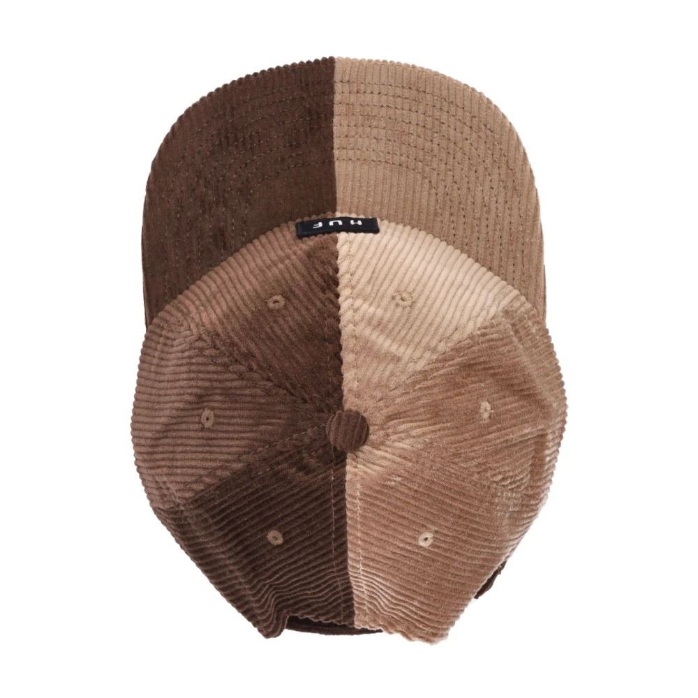 HUF Velvet Flat Visor Cord Cap Bruin Multicolor Heren