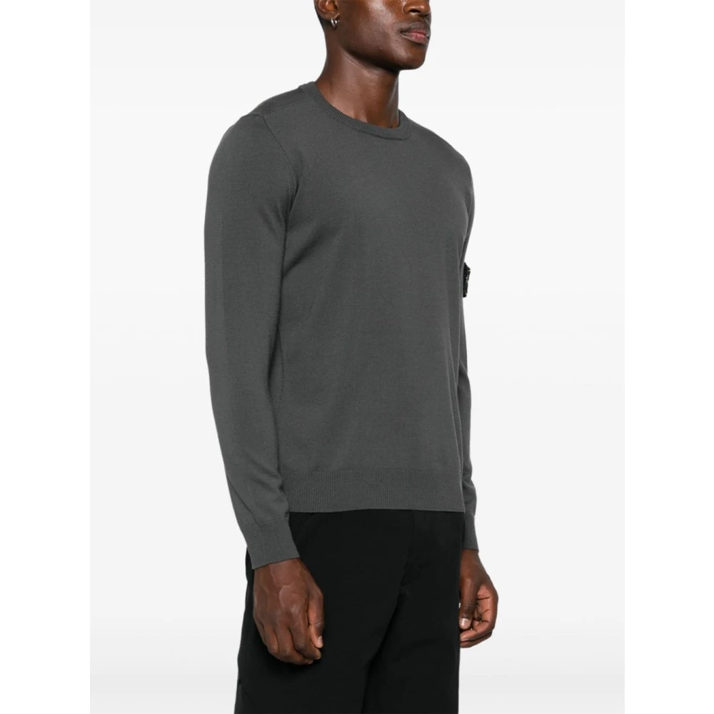 Stone Island Casual Gebreide Pullover Sweater Gray Heren