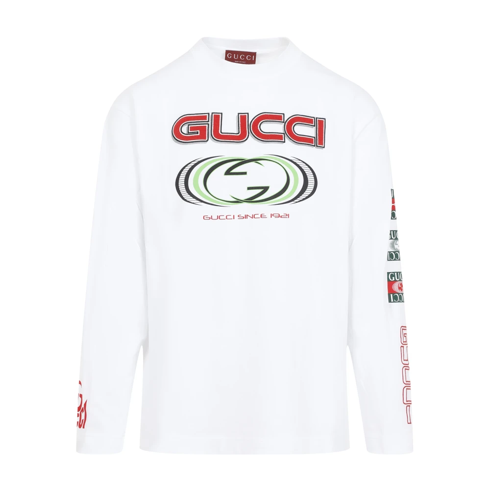 Gucci Vit T-shirt för män White, Herr