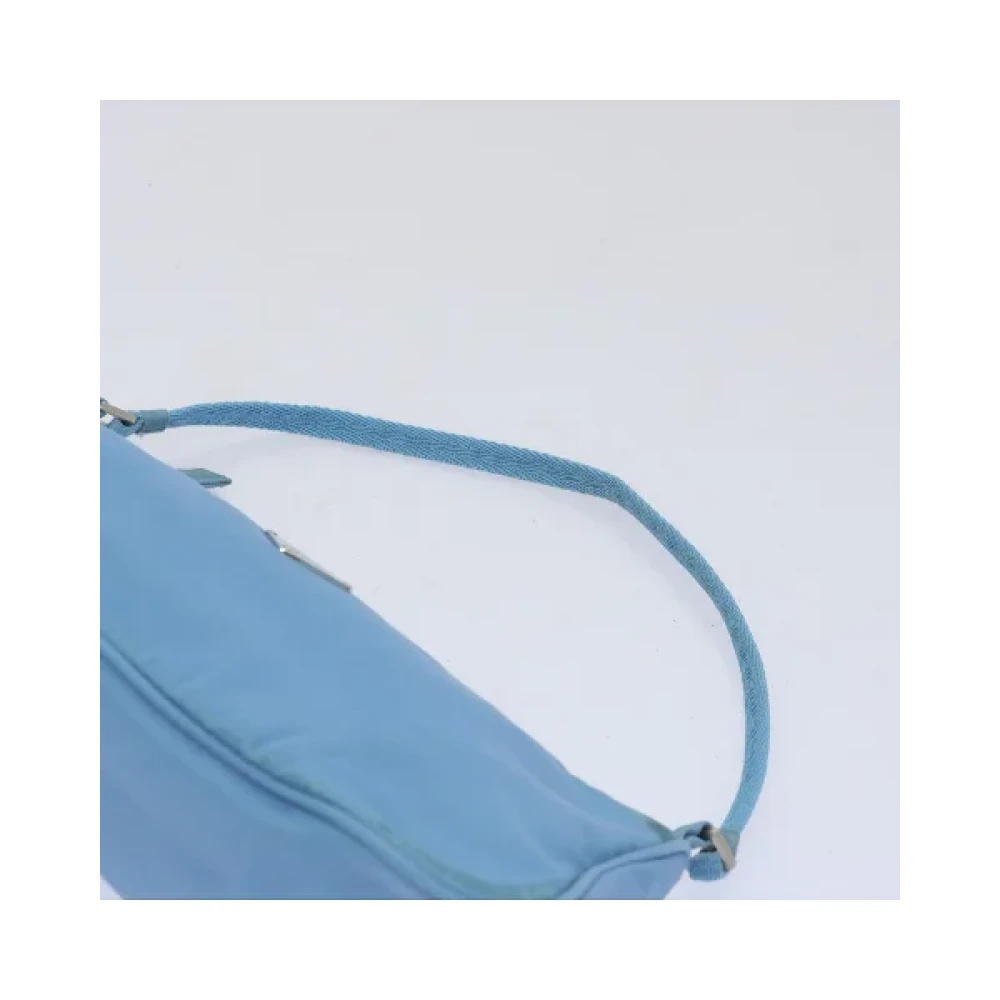 Prada Vintage Pre-owned Nylon home-office Blue Dames