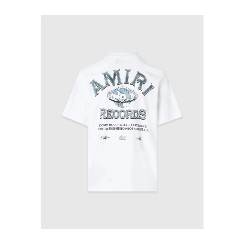 Amiri Regular Fit Katoenen T-shirt Wit White Heren