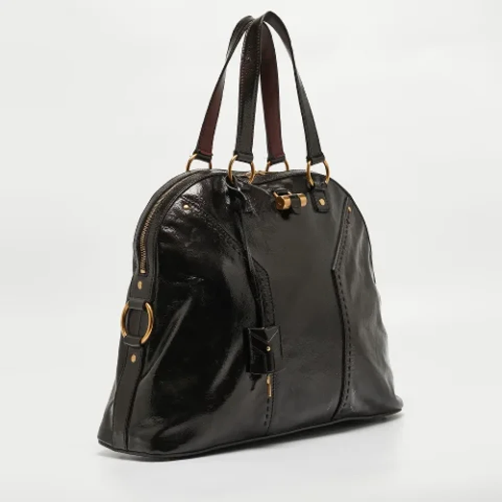 Yves Saint Laurent Vintage Pre-owned Leather handbags Brown Dames