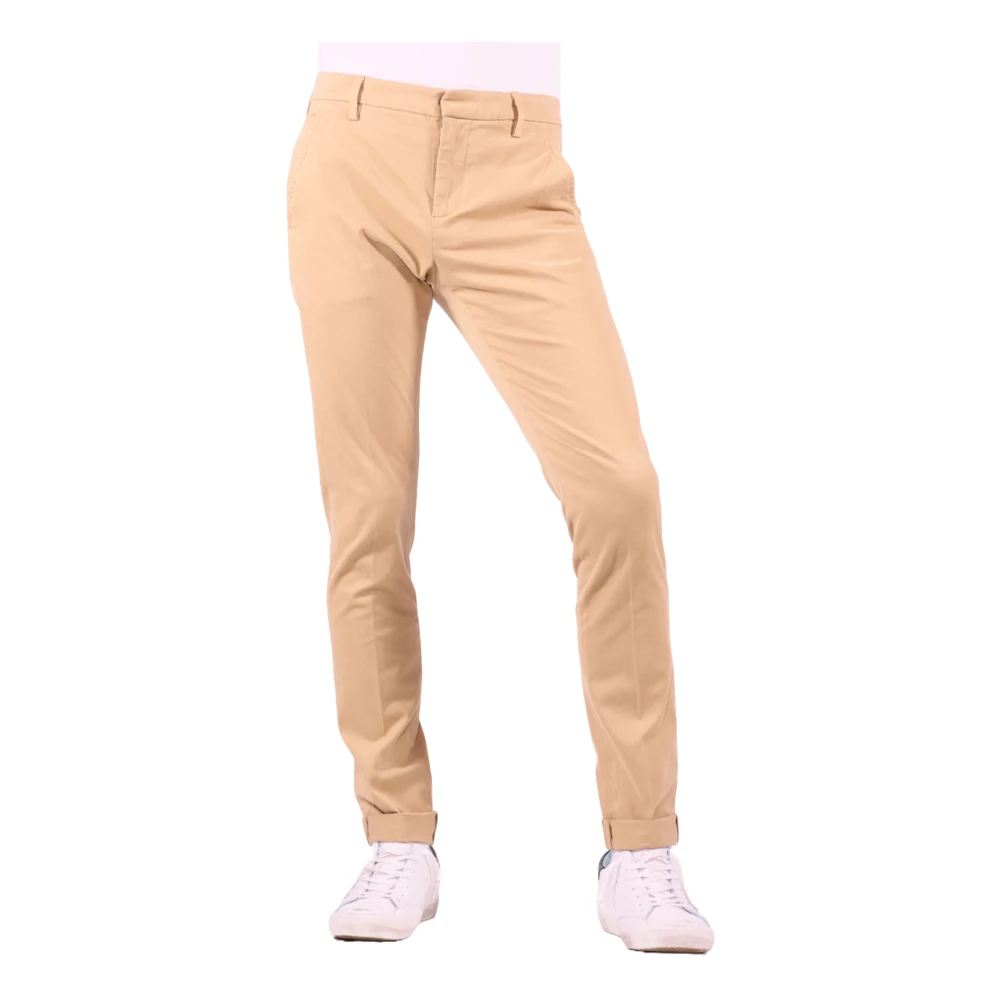 Dondup Slim Fit Sand Broek Beige Heren
