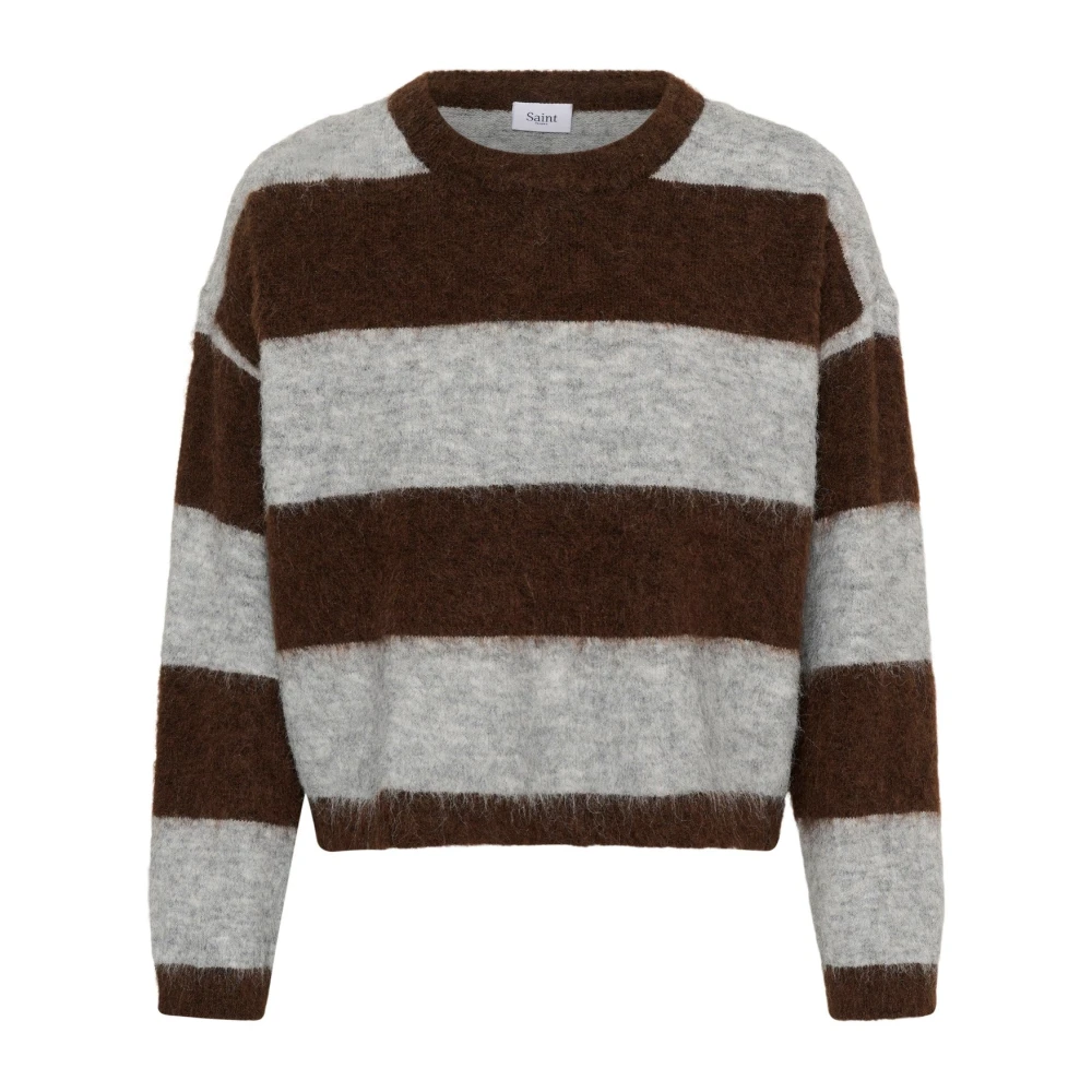 Saint Tropez , Damen, Strickwaren, Grau, M