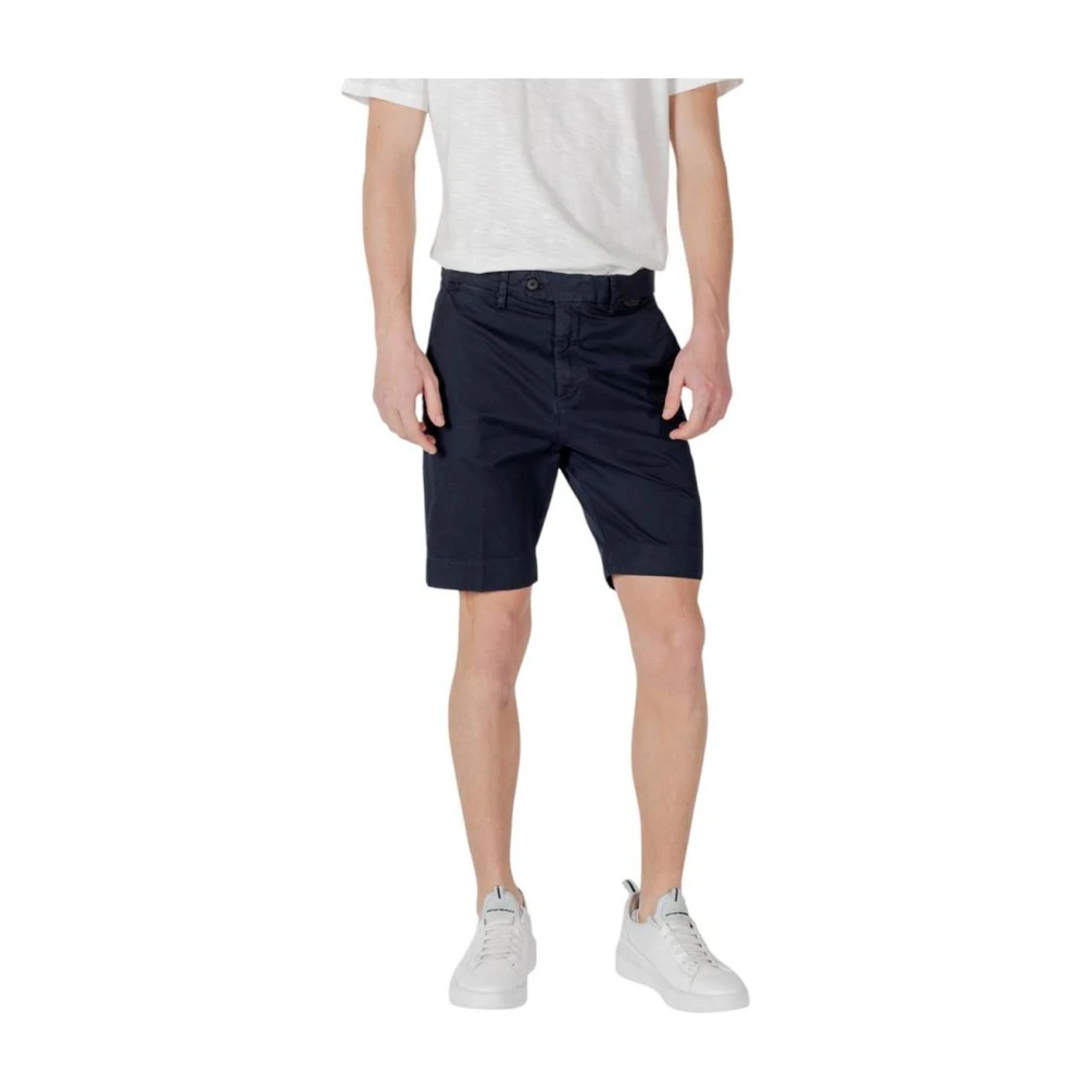 Antony Morato Men's Blue Mark Slim Fit Bermuda Shorts