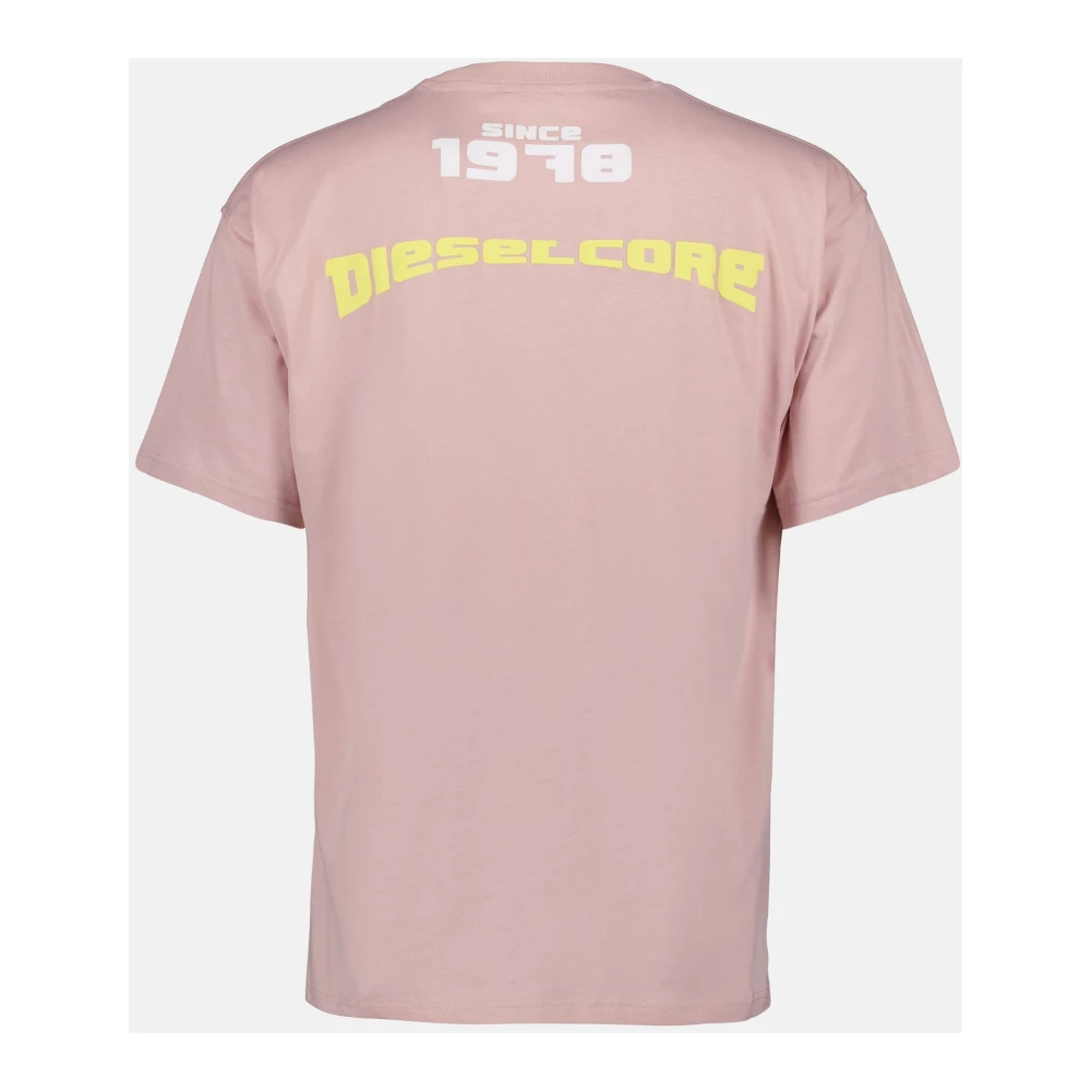 Diesel Roze Katoenen T-Boxty T-shirt Pink Heren