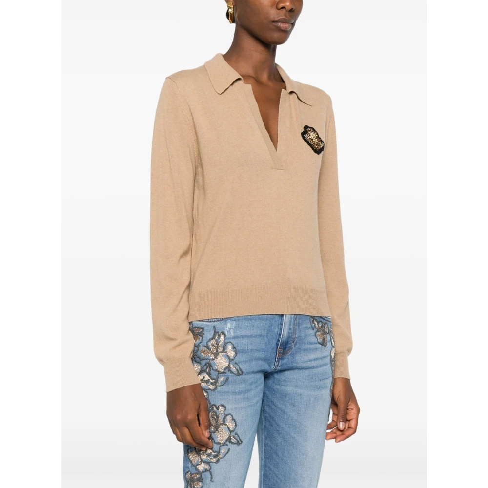 Ermanno Scervino Donkergele Wollen Trui Yellow Dames