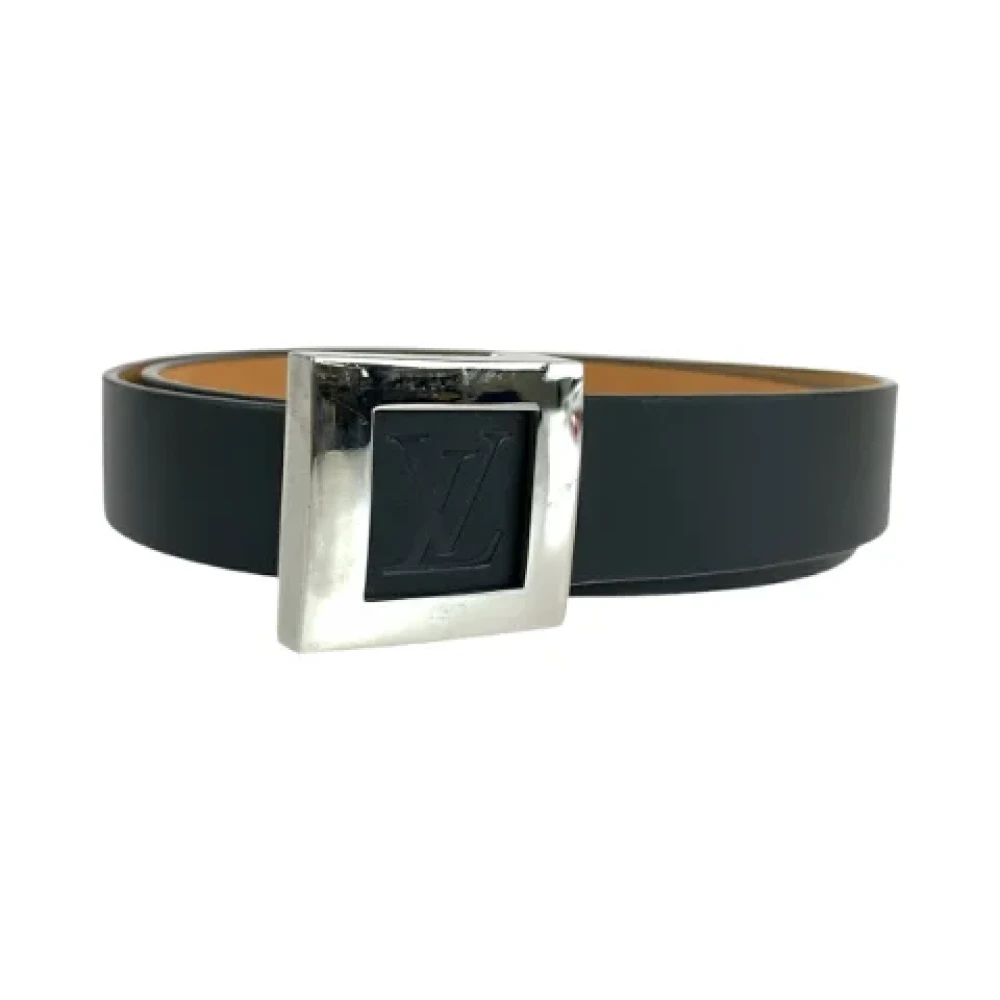 Louis Vuitton Vintage Pre-owned Leather belts Black Dames