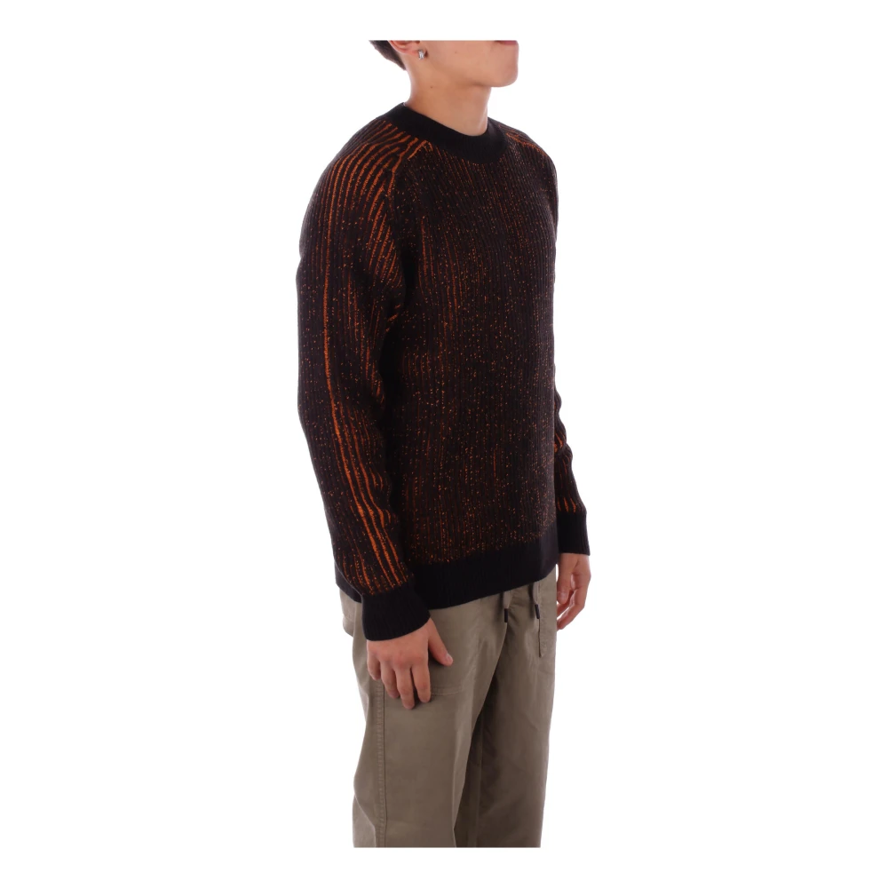 Suns Zwarte Logo Sweater Regular Fit Black Heren