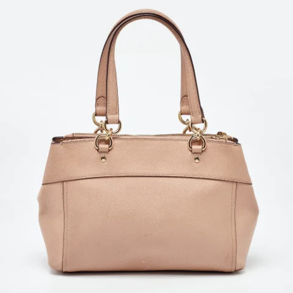 Coach Pre-owned Leather handbags Orange Dames