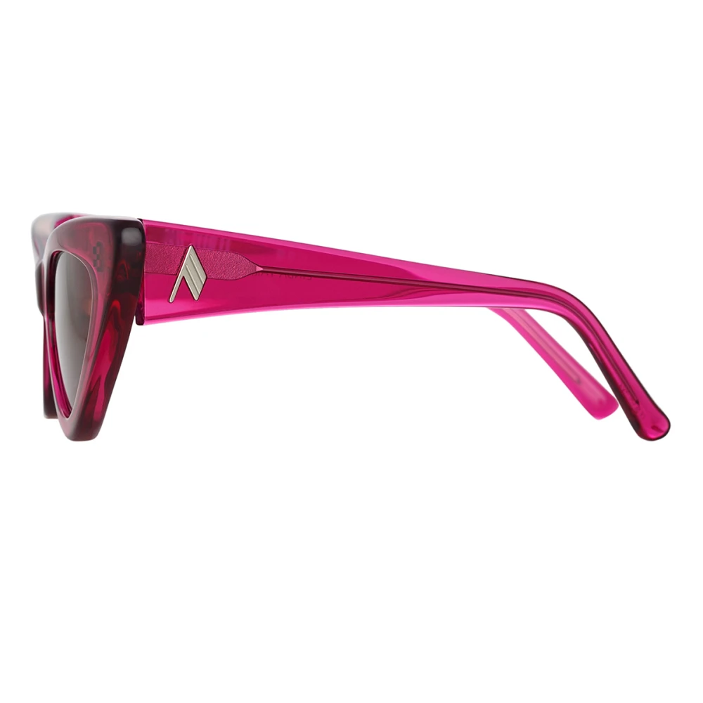 The Attico Transparent Rosa Cat-Eye Solglasögon med Röda Linser Pink, Dam