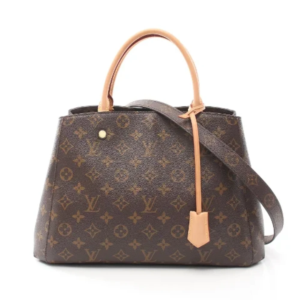 Louis Vuitton Vintage Pre-owned Canvas handbags Brown Dames