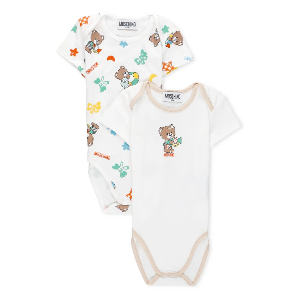 Moschino Teddy Bear Print Baby Top White, Pojke